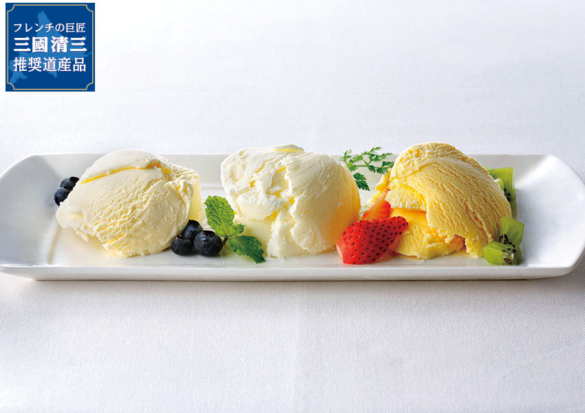 【代引不可】【送料込】三國推奨　北海道プレミアムアイス３種セット　6個入