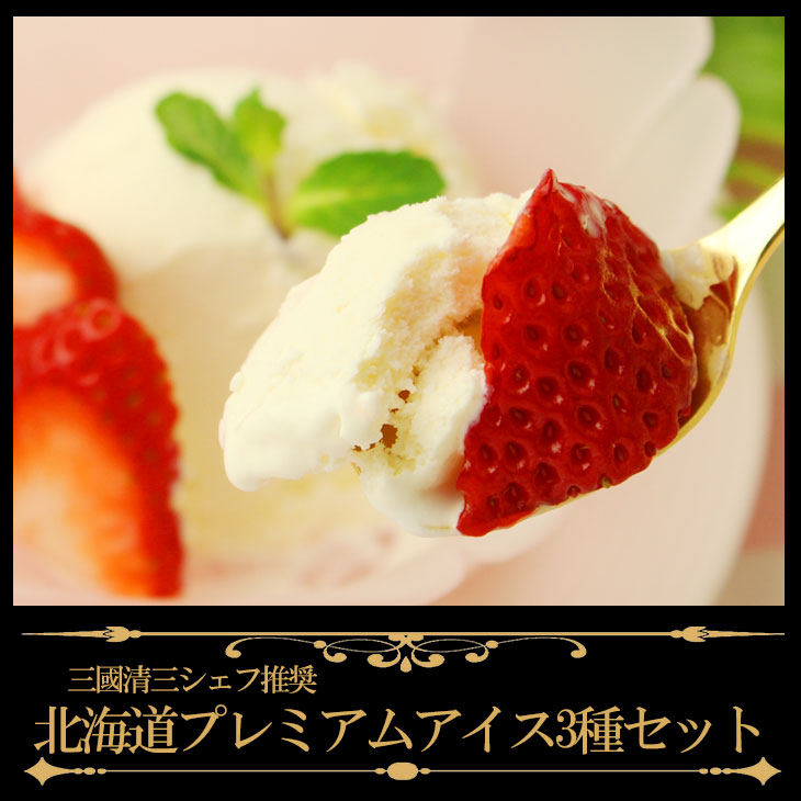 【代引不可】【送料込】三國推奨 北海道プレミアムアイス3種セット 10個入 【代引不可】【送料込】三國推奨 北海道プレミアムアイス3種セット 10個入