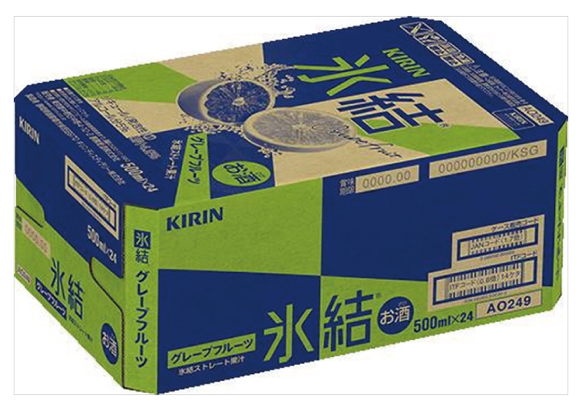 キリンビール　氷結　グレープフルーツ　500ml×24本【ケース】【チューハイ】