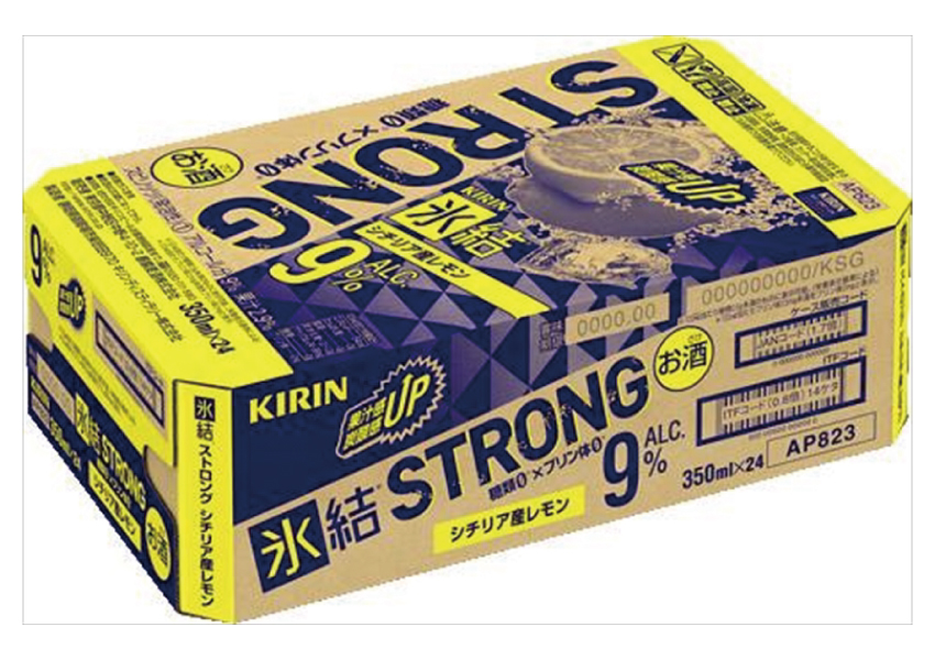 キリンビール　氷結　ストロングレモン　糖類ゼロ　350ml×24本【ケース】【チューハイ】