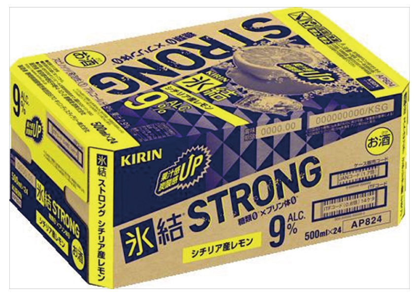 キリンビール　氷結　ストロングレモン　糖類ゼロ　500ml×24本【ケース】【チューハイ】