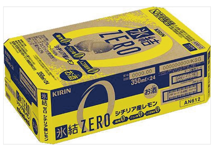 キリンビール　氷結　ＺＥＲＯ　レモン　350ml×24本【ケース】【チューハイ】