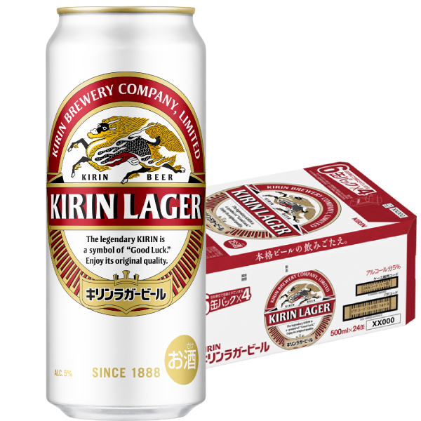 ラガービール　５００ｍｌ×２４本