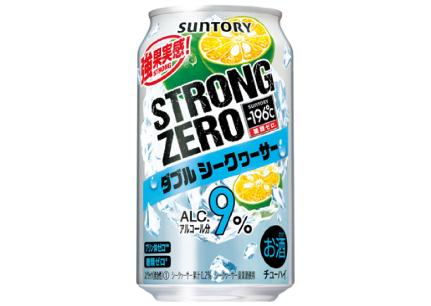 サントリー　－196℃　ストロングゼロ　ダブルシークァーサー　350ml×24本【ケース】【チューハイ・カクテル】