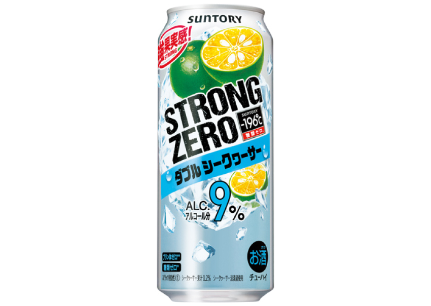 サントリー　－196℃　ストロングゼロ　ダブルシークァーサー　500ml×24本【ケース】【チューハイ・カクテル】