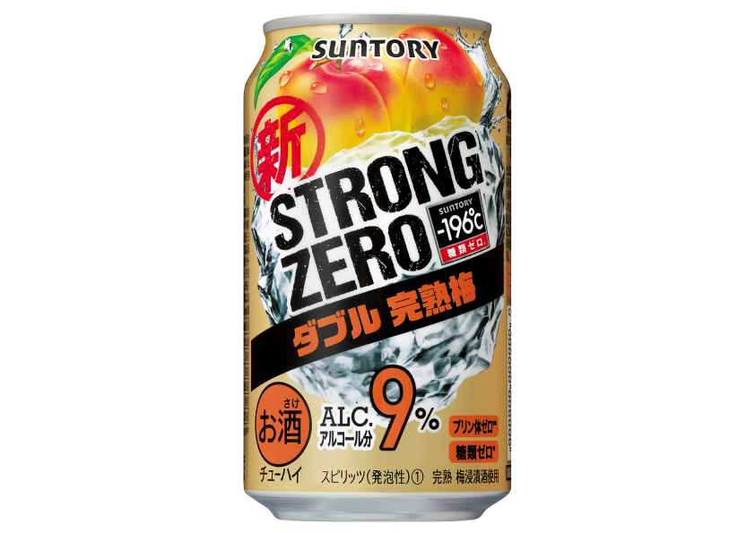 サントリー　－196℃　ストロングゼロ　ダブル完熟梅　350ml×24本【ケース】【チューハイ・カクテル】