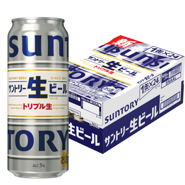サントリ－生ビ－ル　５００ｍｌ×２４