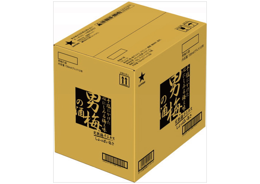 サッポロビール　男梅の酒　15度　720ml×12本【ケース】【梅酒】