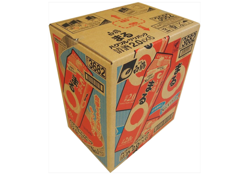 白鶴酒造　白鶴　まる　パック　２Ｌ×６本【ケース】【兵庫】【日本酒】