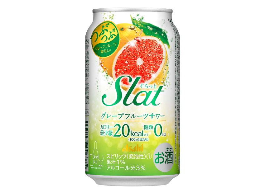 アサヒビール　Ｓｌａｔ　グレープフルーツサワー　350ml×24本【ケース】【チューハイ】