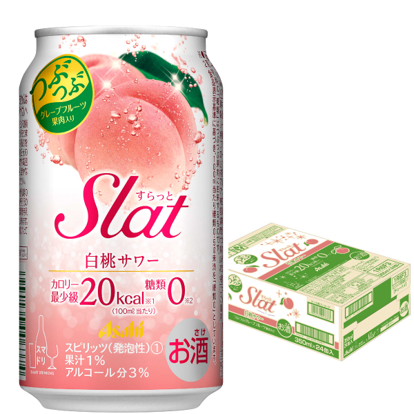 すらっと白桃　３５０ｍｌ×２４本