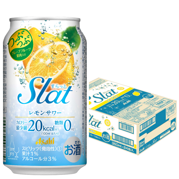 アサヒビール　Ｓｌａｔ　レモンスカッシュサワー　350ml×24本【ケース】【チューハイ】