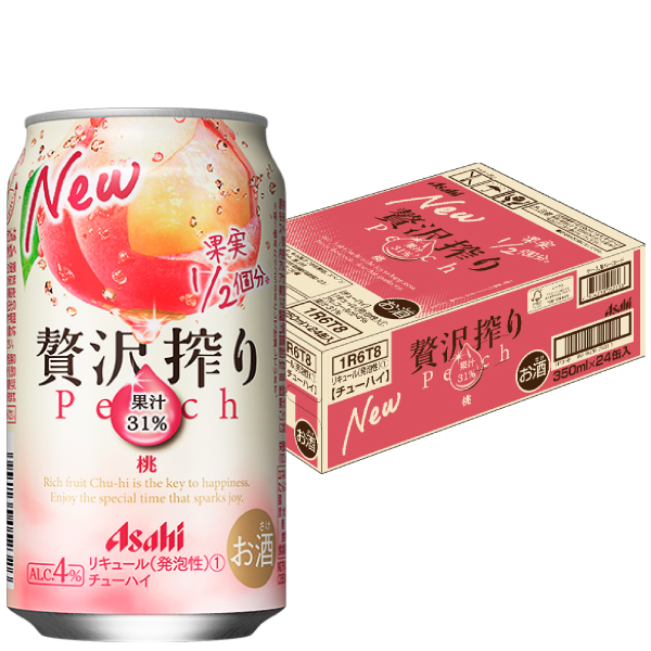贅沢搾り　桃　３５０ｍｌ×２４本