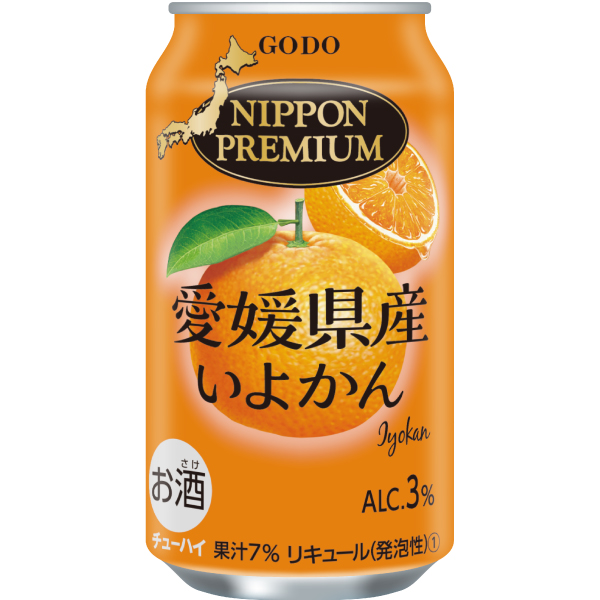 ニッポンプレミアム　愛媛県産いよかん　３５０ｍｌ×２４本
