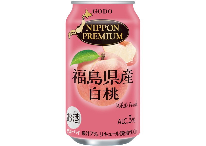 ニッポンプレミアム　福島県産白桃　３５０ｍｌ×２４本