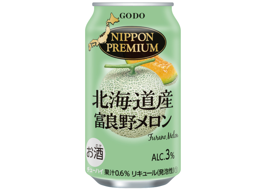 ニッポンプレミアム　北海道産富良野メロン　３５０ｍｌ×２４本