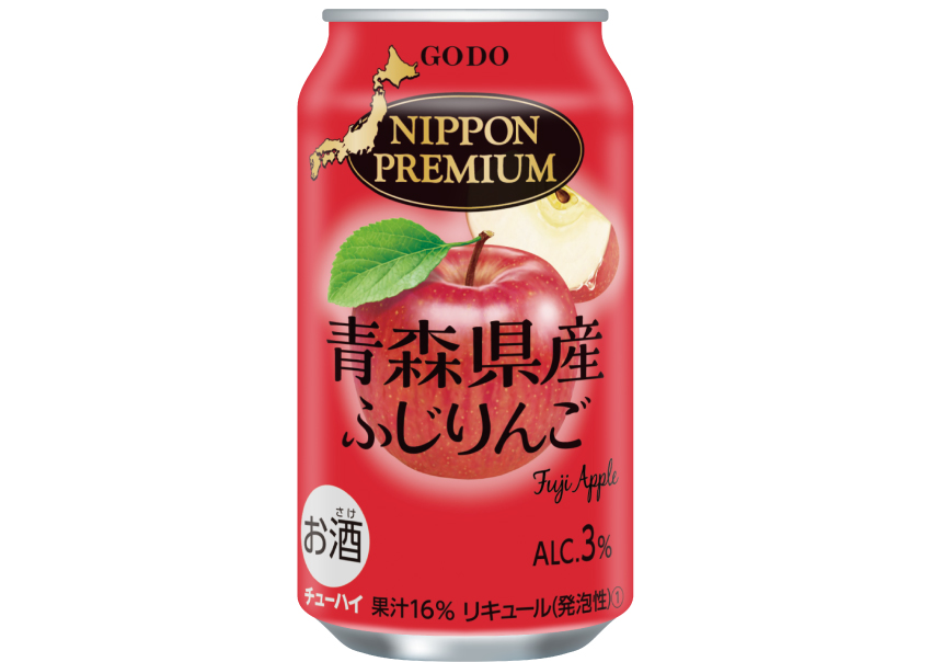 ニッポンプレミアム　青森県産ふじりんご　３５０ｍｌ×２４本